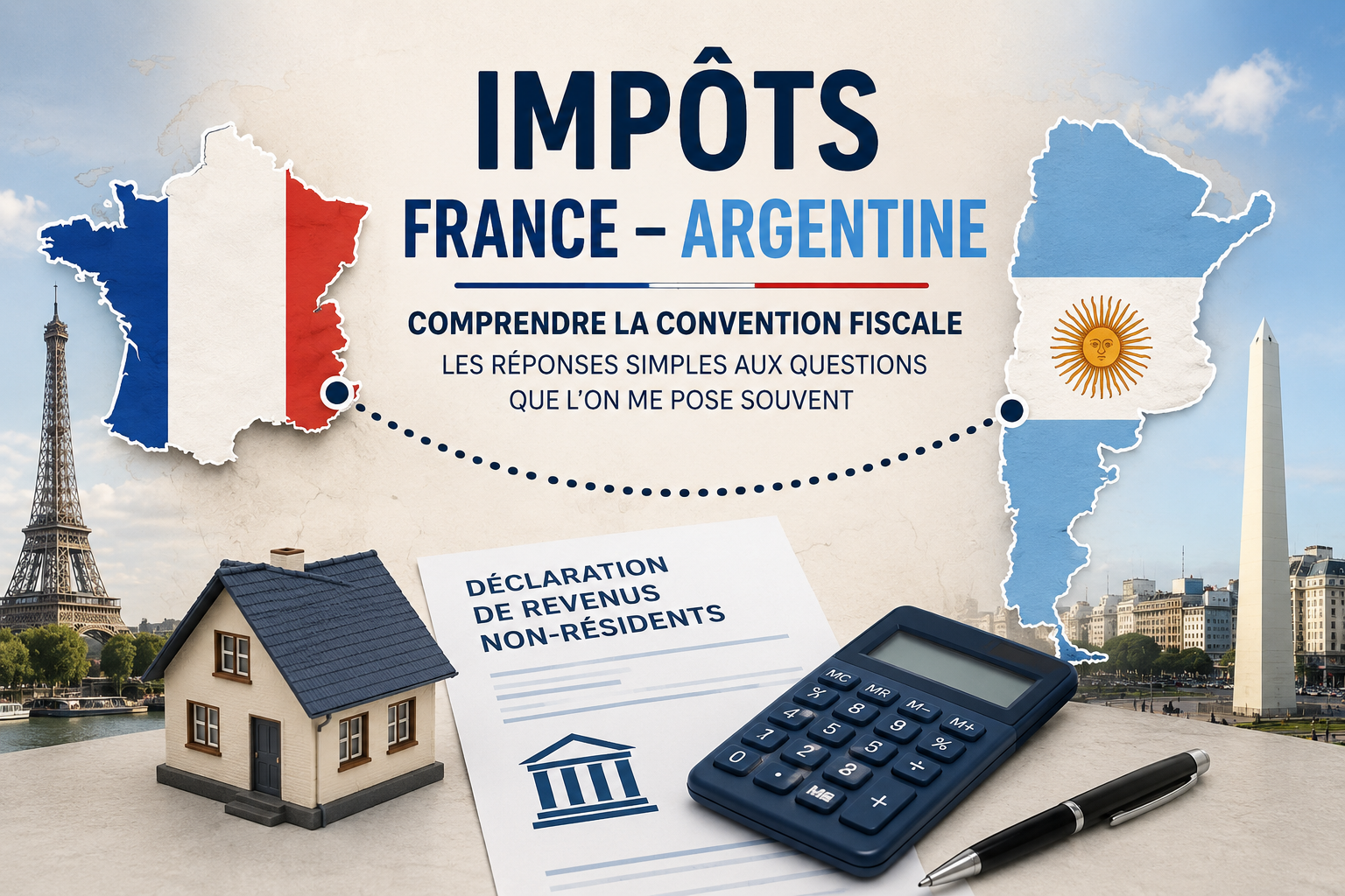 Illustration de la convention fiscale entre la France et l’Argentine pour les Français résidant en Argentine.